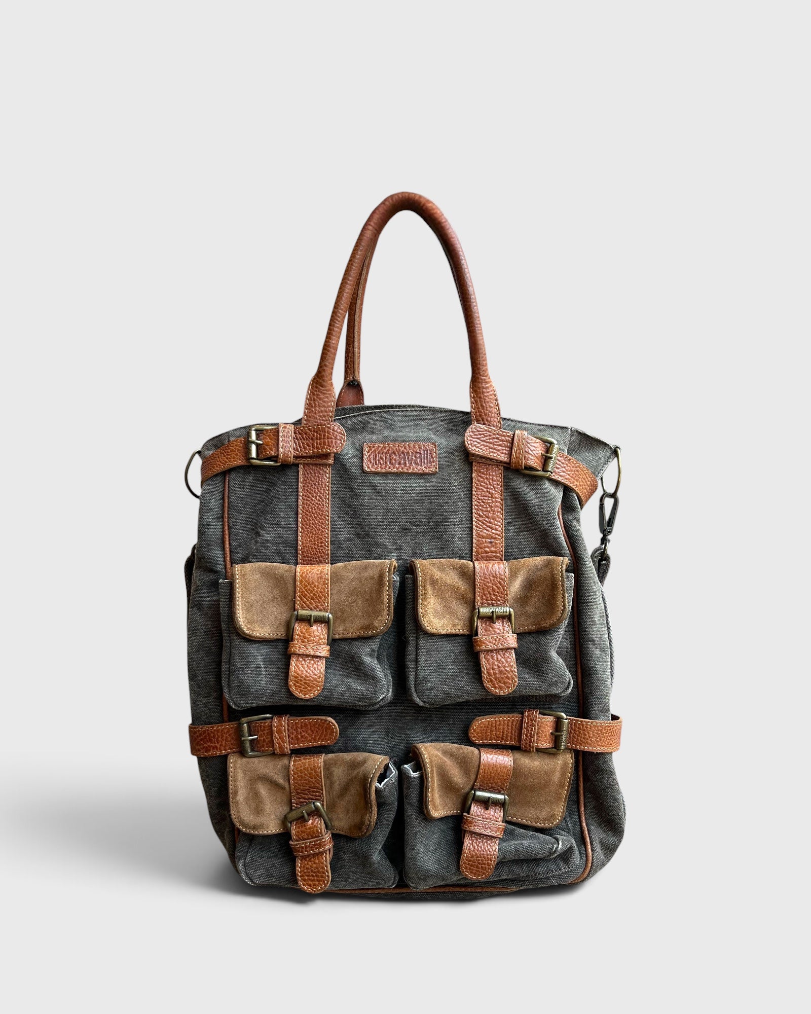 Just Cavalli Brown Pocket Bag