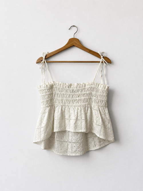 Camisole Ganni blanche