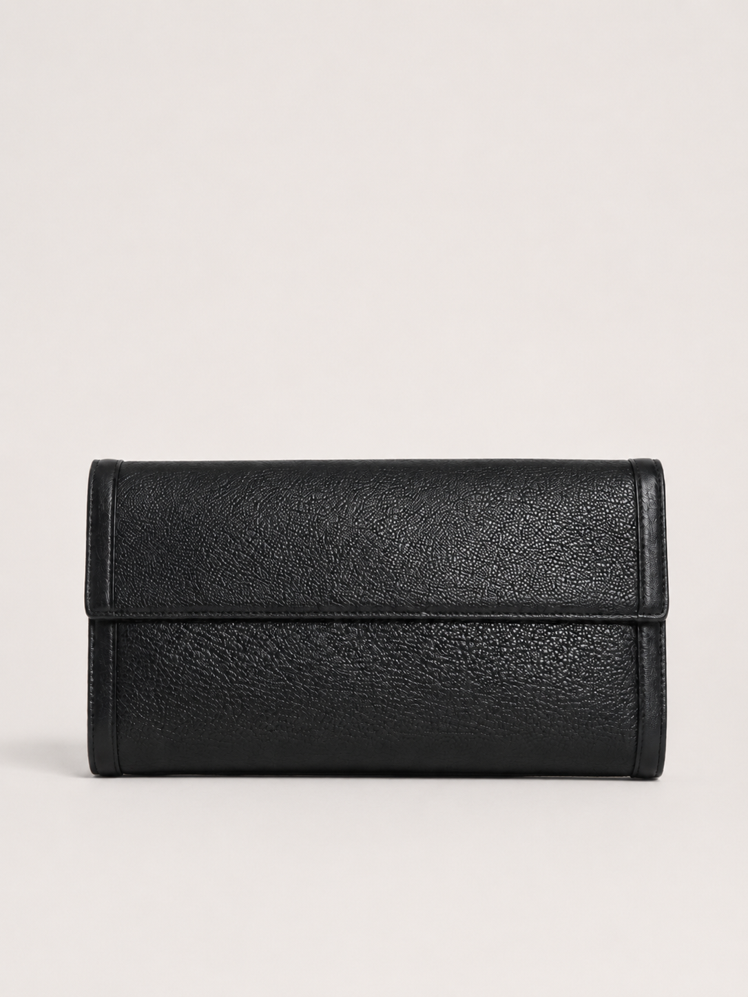 Portefeuille cuir noir Bvlgari