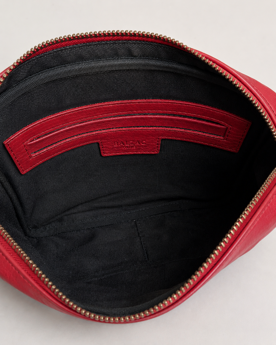 Red Balzac Paris leather handbag