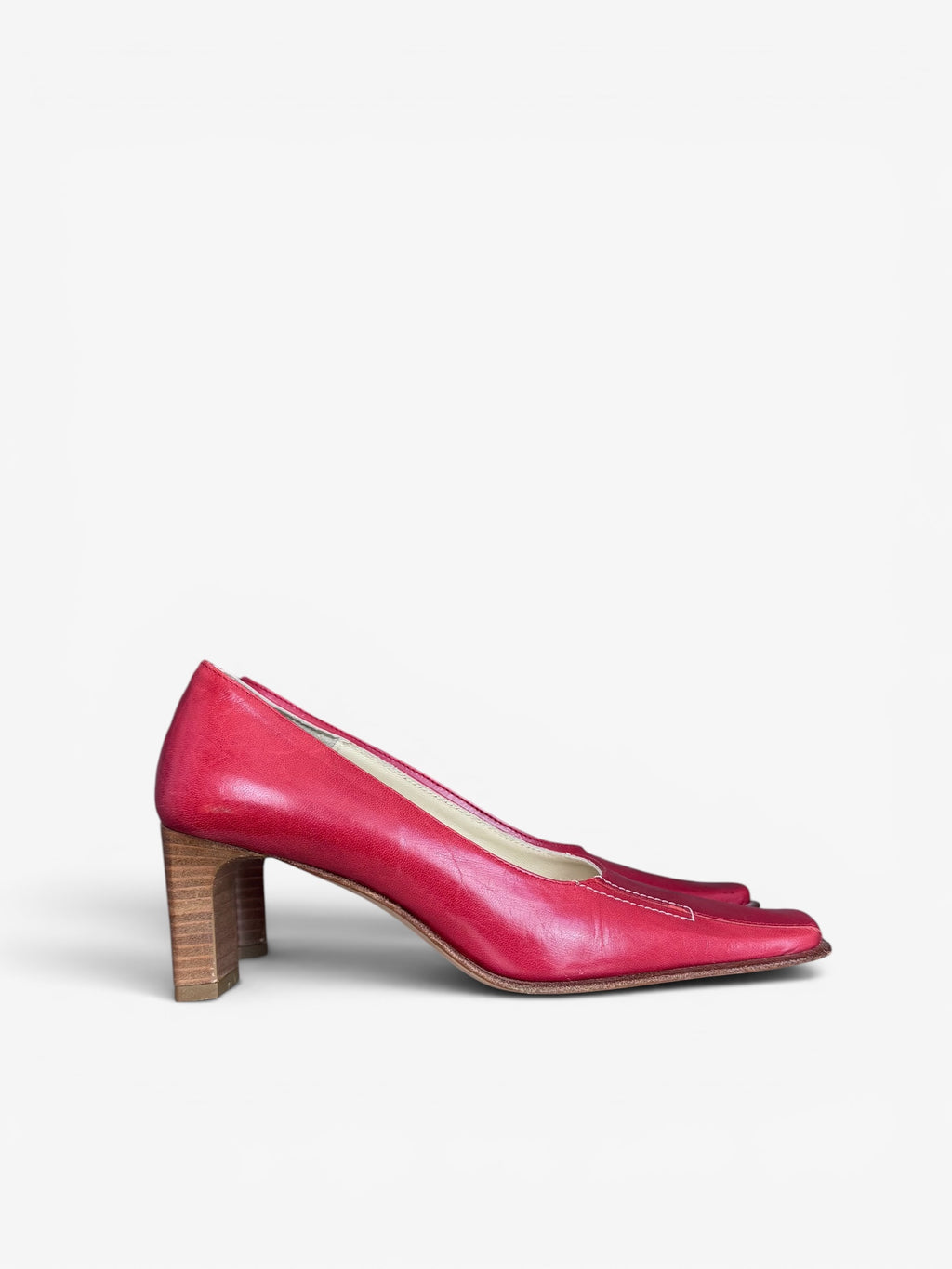 Red block heels Studio Uno, 36