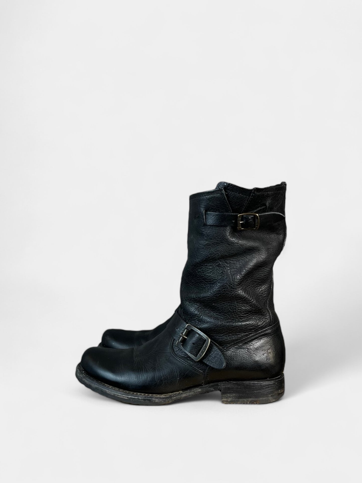 Bottes en cuir Noire Frye, 7