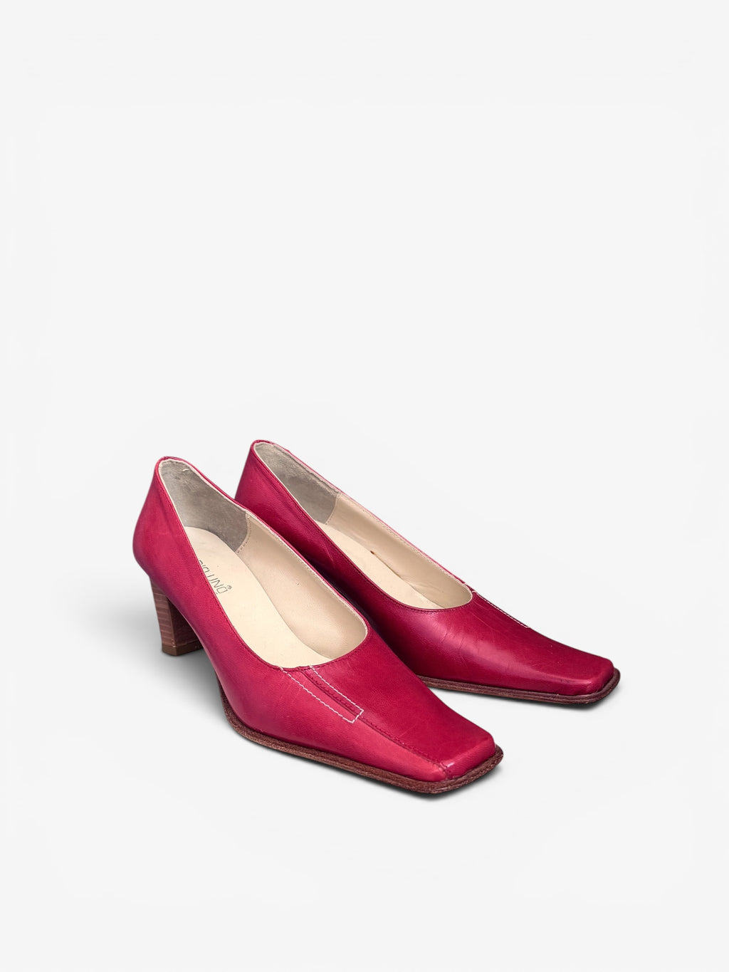 Red block heels Studio Uno, 36