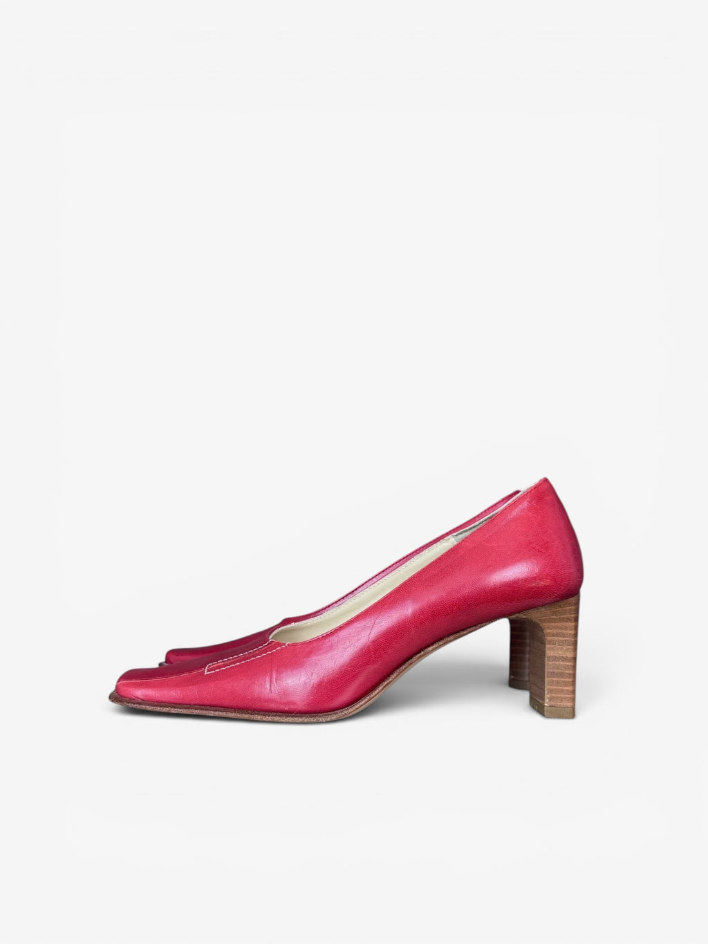 Red block heels Studio Uno, 36