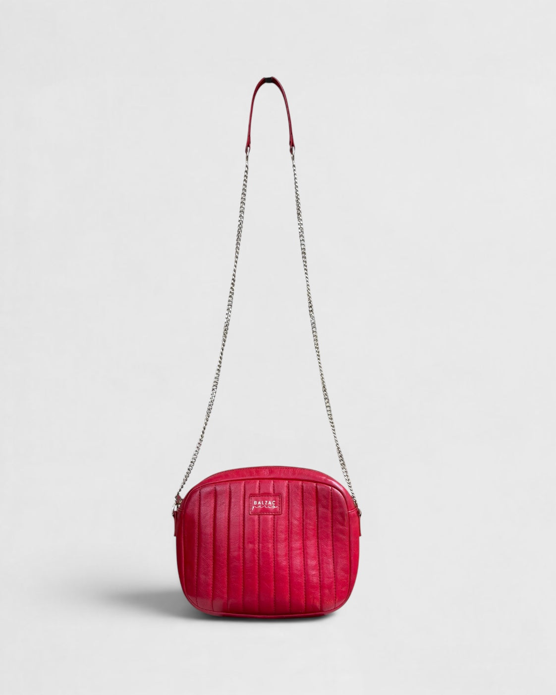 Red Balzac Paris leather handbag