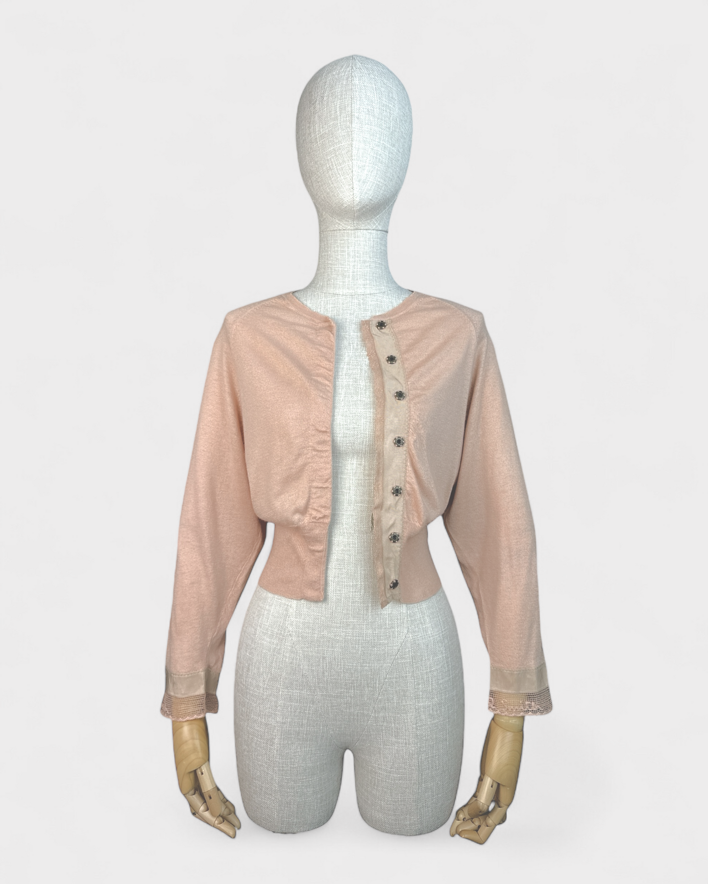 Cardi cashmere et soie Rose Paul Smith, S