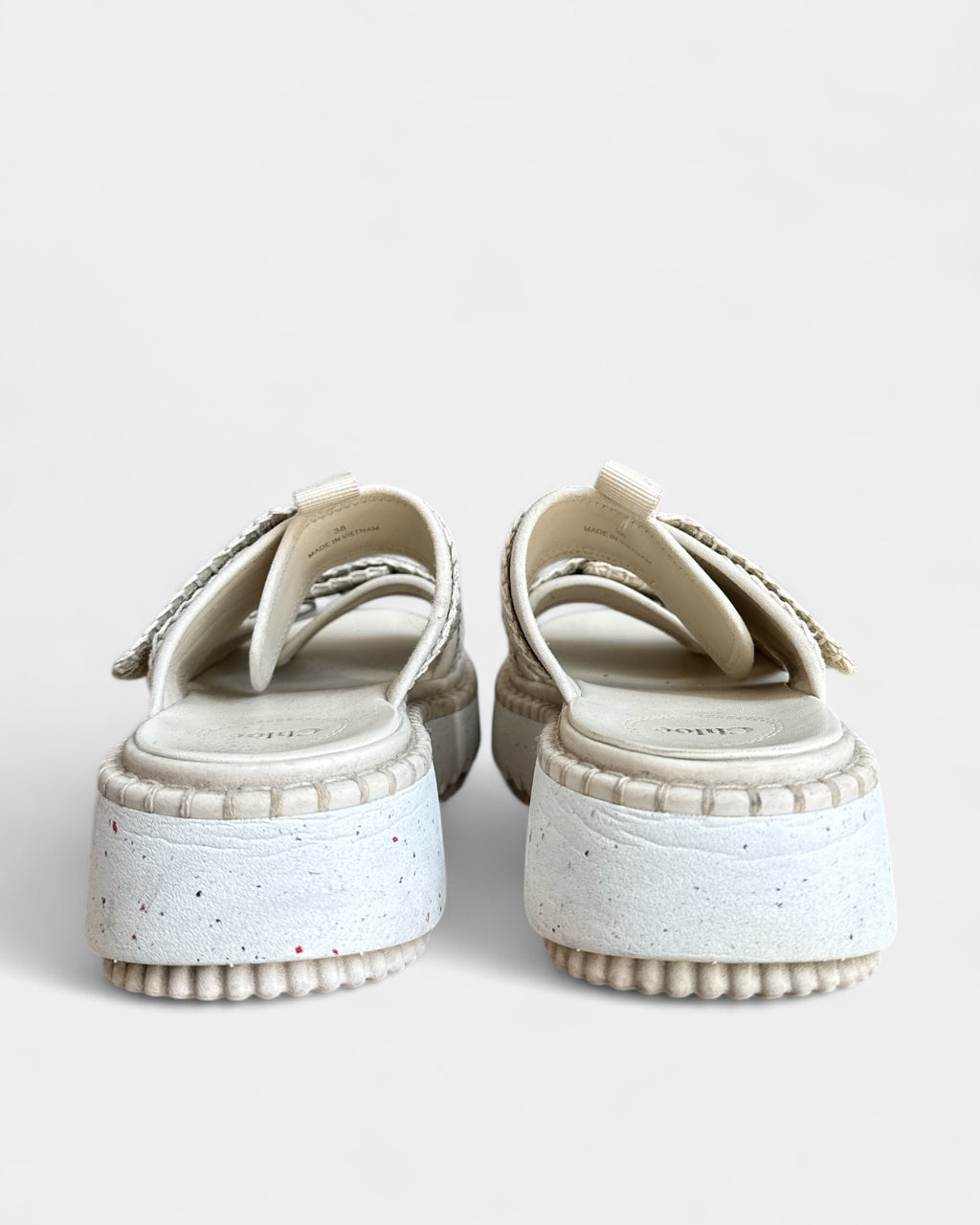 Sandales cuir Lilli Beige Chloé , 38