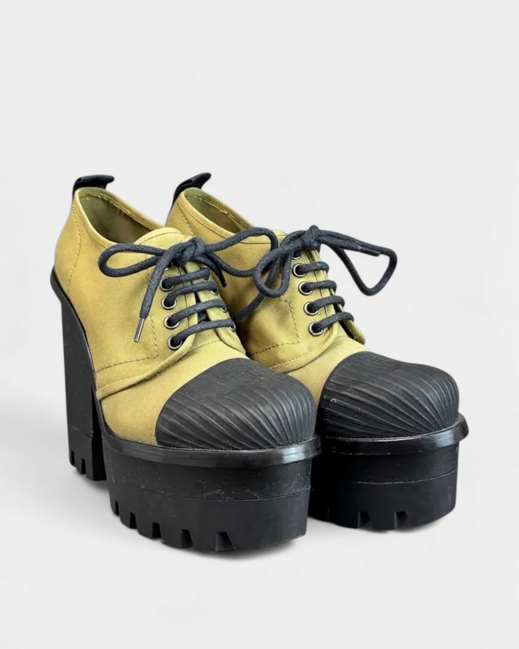 Derbies à plateforme en toile Hunter, 6