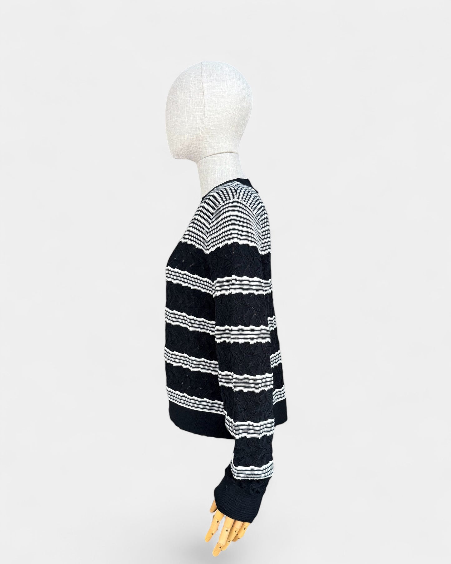 Pull rayé noir et blanc Club Monaco  , S