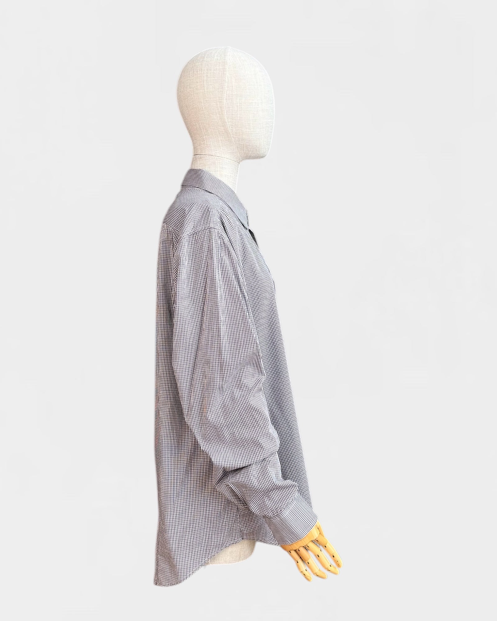 Chemise carreaux Blanc/marron/gris Theory , XL