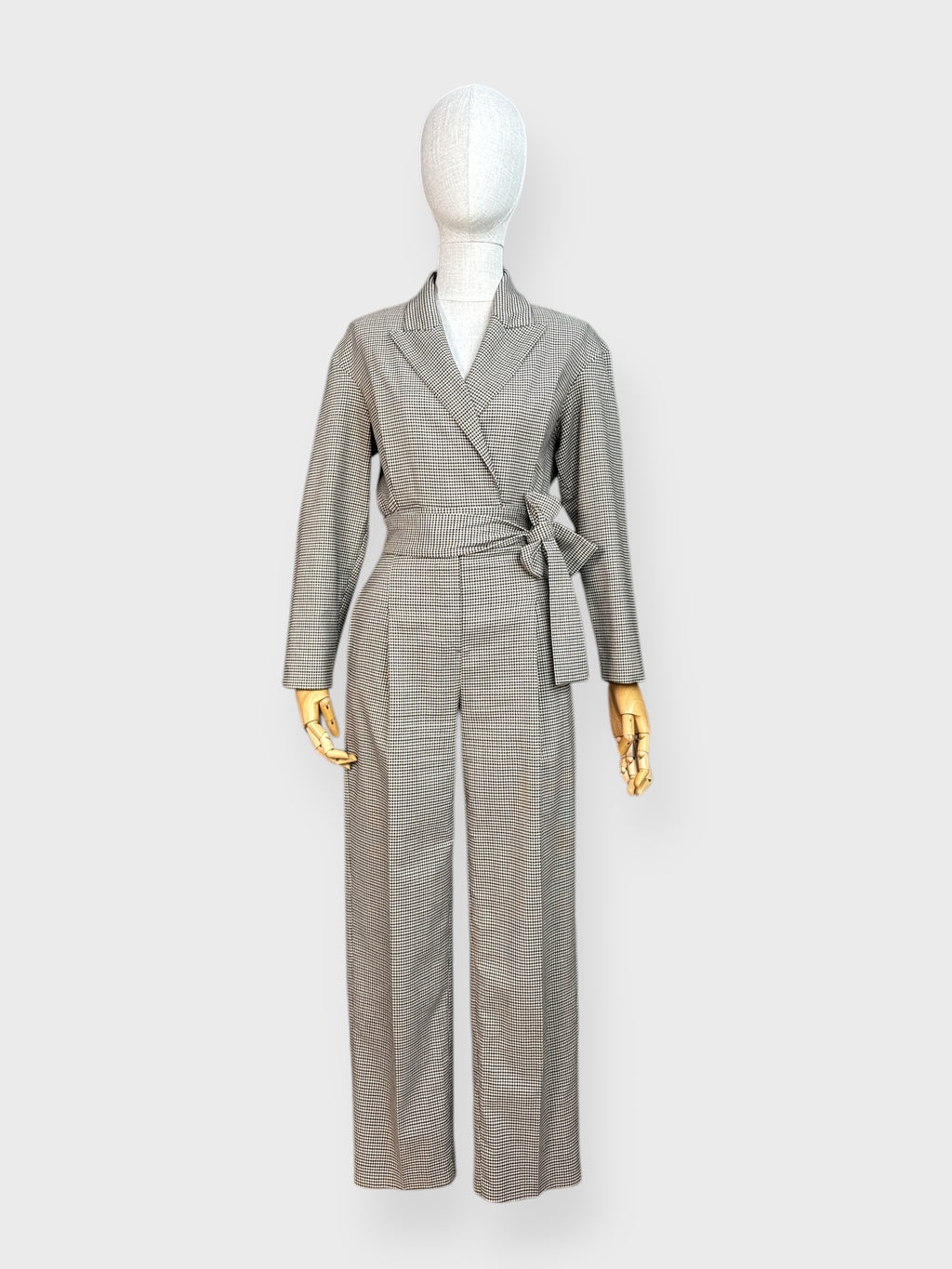 Combi veston pied de poule Marron Maje , 34