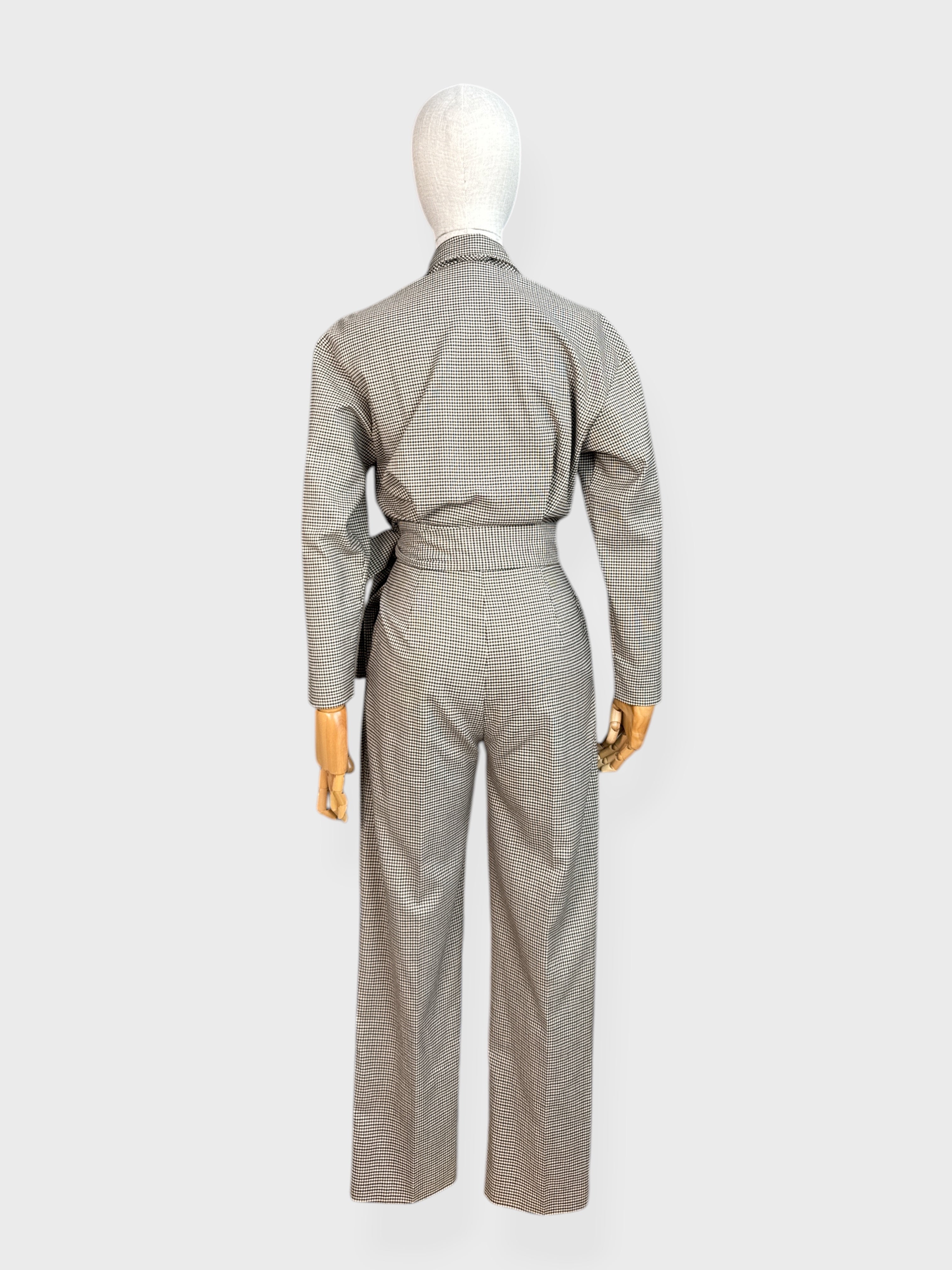 Combi veston pied de poule Marron Maje , 34