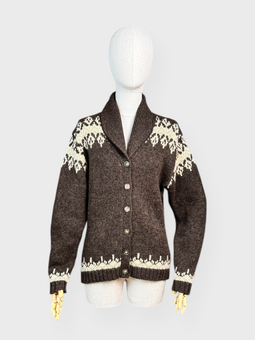 Cardigan vintage 90’s Jacob laine vierge , M