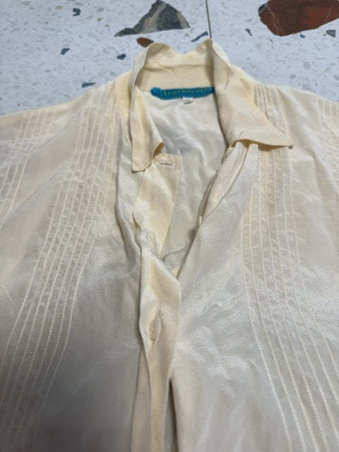 Blouse 100% soie Beige Cacharel , S